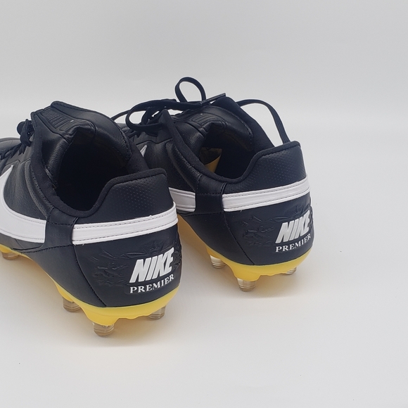 Nike Premier III FG Soccer Cleats Black White-Amarillo AT5889-005 Men’s Size 7Y - Picture 5 of 9